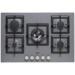 Plaque de cuisson Elleci Plano 75 TCC Titane 5 foyers gaz Metaltek intégrée