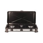 Placa de gas Ardes ODINO 3 negra 3 zonas esmaltada 59,5 cm