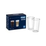 Vaso de café DeLonghi SC319 doble pared vidrio soplado 490 ml 2 unidades