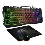 Teclado Spirit of Gamer PRO MK5 de membrana AZERTY con retroiluminación RGB y pack gaming