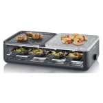 Parrilla de interior Severin RG 2366 pedra 1300 W 8 pessoas preta
