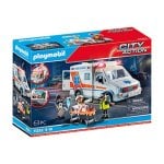 Set de Juguete Playmobil Ambulancia Multicolor con 3 Figuras y Accesorios