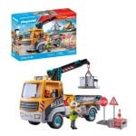 Grue de levage Playmobil Action 71750 multicolore avec figurines incluses