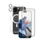 Protecteur d’écran PanzerGlass Care by Flagship 3-in-1 Bundle iPhone 16 Pro Max transparent