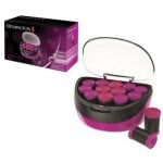 Enrolador de Cabelo Remington H5670 12 Rolos Aquecimento Rápido Preto Roxo