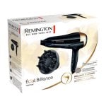 Sèche-cheveux Ionique Professionnel Remington D6098 2200W 3 Températures 2 Vitesses avec Accessoires Noir Bronze