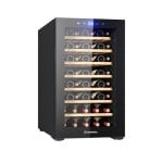 Enfriador de vinho Meireles MVT UNO 52 garrafas compressor luz LED preto