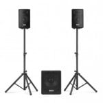Altavoces Vonyx 2.1 Bluetooth 800W madera con mando a distancia