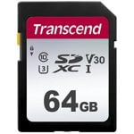 Cartão de Memória Transcend TS64GSDC300S 64GB SDXC UHS-I V30 U3 95MB/s