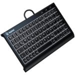 Teclado KeySonic KSK-3011ELC de membrana Tenkeyless retroiluminado USB QWERTZ