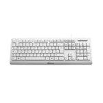 Teclado MediaRange MROS110 de membrana alámbrico QWERTZ blanco para oficina