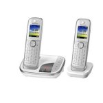 Téléphone Panasonic KX-TGJ322 DECT Blanc Double Combiné Mains Libres