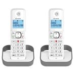 Téléphone Alcatel F860 DECT 2 combinés sans fil haut-parleur gris