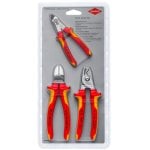Alicate Knipex 00 31 30 BK V02 Juego de 3 piezas mango bicolor ergonómico