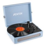 Tocadiscos Fenton RP118E Azul Bluetooth USB 33/45/78 RPM Salida RCA