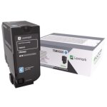 Cartucho de tóner Lexmark 75B0020 Cian 10000 páginas Original