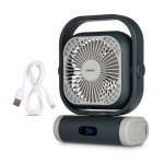Ventilatore Medion E10 TF Blade 5 velocità LED Batteria 10000mAh Grigio/Bianco