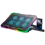 Base de arrefecimento para jogos Tempest Vortex RGB para portáteis até 17".