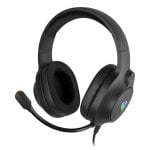 Auriculares GENESIS NEON 213 com fio USB e 3,5 mm para gaming com microfone e iluminação RGB pretos