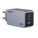 Lader UGREEN Nexode Pro 3 Poorten GaN Snel Opladen USB-C Kabel Inbegrepen