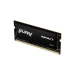 Mémoire RAM Kingston FURY Impact 32GB 1x32GB DDR4 3200MHz CL20 SO-DIMM Intel XMP Noir