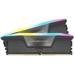 Memoria RAM Corsair Vengeance RGB 16GB 2x8GB DDR5 5200MHz CL40 Kit AMD EXPO Intel XMP Gris