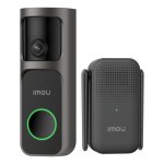 Campainha Imou Doorbell 3 Kit Wi-Fi visão 360° sensor IA exterior bateria recarregável