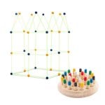 Juego educativo InnovaGoods Pack Ajedrez de Memoria y Kit de Construcción multicolor