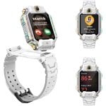 Imoo X10 GPS Videocamera 4G 42mm Display HD Bianco IP68 SOS App Parental Control