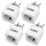 Prise connectée DIINNO 16A Wi-Fi avec commande vocale et statistiques de consommation d'énergie