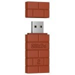 Adaptador inalámbrico USB 8BitDo USB Wireless Adapter 2 Bluetooth Marrón