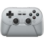 Controlador Bluetooth 8BitDo Pro 3 sem fios e com fios, cinzento, multiplataforma