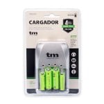 Chargeur de batterie TM Electron TMBCR010 NiMH AA AAA 4 positions LED Argent