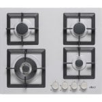 Kochfeld Elleci Plano 60 M79 Alu 60 cm Gas Metaltek 4 Zonen