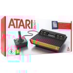 Atari 2600 Plus Retro Sobremesa Negro Naranja Incluye Joystick y Cartucho 10 en 1