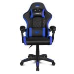 Silla gaming Drift DR35 negra azul respaldo reclinable cojines ergonómicos