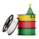 Filament PLA Anycubic IPHSCSD-103-4 Blanc Rouge Vert Or 1,75 mm Set Noël Puce Intelligente