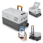 Frigorífico portátil Peme Expedition 30 com compressor, 27 litros, cinzento.