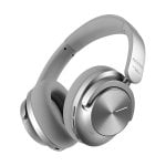 Auriculares Noise Sound Max inalámbricos Bluetooth con Cancelación de Ruido, micrófono y control táctil, color plata
