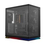 PC-Gehäuse NOX Hummer Galaxy ARGB ATX Midi Tower Schwarz Glaspanel