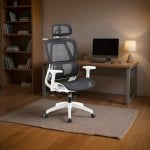 Silla de oficina Adec Ergo respaldo reclinable soporte lumbar 3D negra