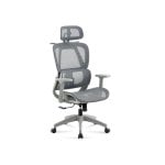Silla de oficina Adec Ergo respaldo reclinable soporte lumbar 3D gris