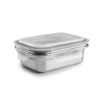 Ibili Keepklin - Recipiente Rectangular De 0.6l En Acero Inoxidable Apto Microondas