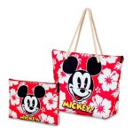 Karactermania - Borsa da spiaggia Soleil con beauty case in omaggio. Mickey Mouse Hawaii