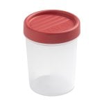 Tatay Twist - Contenitore rotondo da 0,4 l con coperchio ermetico a vite. Rosso mirtillo