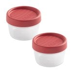 Tatay Twist - Pack 2x Recipientes Redondos 0.2l Cierre Hermético A Rosca. Arandano