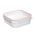 Tatay Clip Safe - Recipiente Hermético Cuadrado 1.3l Con Cierre De Pestañas. Rojo