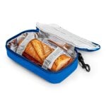Iris Kids - Borsa termica per snack per bambini con moschettone. Blu
