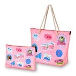 Karactermania - Sac de plage Soleil avec trousse de toilette offerte. Malibu Barbie