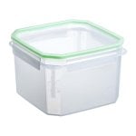 Tatay Clip Safe - Recipiente Hermético Cuadrado 2.9l Con Cierre De Pestañas. Verde